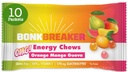 Electrolytes, Orange Mango Guava, Chew Energy Gummies, 10 팩과 Bonk 차단기 에너지 Chews