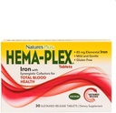 NaturesPlus Hema-Plex Iron - 30 느슨한 정제, 3 팩 - 총 혈액 건강 - 85 mg 킬레이트 철 - 비타민 C 및 Bioflavonoids - 비 GMO, 채식 및 글루텐 무료 - 90 총 서빙
