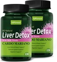 Herdmood Silymarin 우유 이틀 간장 Detox 캡슐에 대한 지방 간장, Alcachofa y Cardo Mariano con Silimarina para el Higado Graso, Liver Cleanse Detox & Repair Formula w/Artichoke Extract. 240 단위