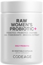 Codeage 익지않는 여자의 Probiotic+ 보충교재 - 34의 Probiotic Strains, 100억 CFUs의 소화 효소, Prebiotic 혼합, DIM의 초본 추출물, Phytonutrients - 비 GMO - 30의 캡슐