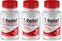 T-Relief Arnica +12 자연적인 구호는 허리 통증 합동 Soreness 근육 Aches & 뻣뻣함, 여자 & 남자를 위한 전체적인 몸 빠른 행동 구호 - 100개의 정제 (3 팩)를 위한 활동적인