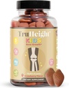 TruHeight Kids Bone 성장 Gummies (딸기, 나이 2+) 모든 자연적인 아이 & 유아 비타민 - 비타민 D, 칼슘, K, 마그네슘 Multivitamin, 성장 & 발달, 구조 강한 뼈, D3 K2, 채식주의자