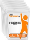 BulkSupplements.com L-Arginine 분말 - Arginine 보충교재, Nitric 산화물 보충교재, Unflavored & 글루텐은, 봉사 당 1g, 1kg (포장 5) (11 파운드) 해방합니다