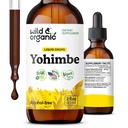 야생 & 유기 Yohimbe 보충제 남성 & 여성 - 5 mg Yohimbine 액체 추출물 드롭 - Pausinystalia Yohimbe Bark Tincture - Vegan, 알코올 - 2 fl oz
