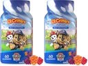L'il Critters Paw Patrol Gummy Vites Daily Gummy Multivitamin for Kids, 비타민 C, 면역 지원 버찌, 오렌지 및 블루 베리 맛, 60 Gummies (팩 2)