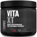 Jacked Factory Vita XT 성능 비타민 분말 - KSM-66 Ashwagandha, Prebiotic 섬유, 비타민 A, C, D, K, B6, B12 및 기타 - 과일 펀치, 30Sv