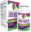 Liver Health Supplements (All-in-1) Blended Complex with 6 Active Ingredients | 매일 Liver Detox & Cleanse Support Supplement | 남성용 자연적인 간호 영양소 | 1개월 공급 | 90 캡슐