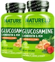 Boswellia와 비타민 C를 가진 NATURELO 글루코사민 Chondroitin MSM - 합동 안락, Mobility 및 힘 - 120의 캡슐 (포장 2)를 위한 보충교재