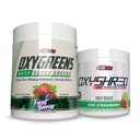 EHP Labs OxyShred + OxyGreens 번들 - Thermogenic Pre 운동 분말 & Shredding 보충교재, 임상적으로 입증된 운동 분말 - 매일 최고 녹색 분말, Spirulina 분말, 녹색 Superfood 분말