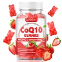 성인을 위한 softbear CoQ10 Gummies 400mg Coenzyme Q10 보충교재, 높은 흡수 이산화탄소 플러스 Omega-3, 마그네슘, 비타민 B3 & 아연 셀룰러 에너지 & 산화 방지제, 딸기 풍미 60 조사