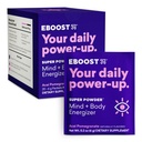 EBOOST 슈퍼 에너지 분말 음료 혼합, 비 GMO Electrolyte 보충교재는 비타민 (아카이 석류), 0.2 Ounce (20의 포장)로 적재했습니다