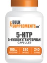 BulkSupplements.com 5-HTP 캡슐 - 5-Hydroxytryptophan, 아미노산 보충 - 글루텐 무료, 서빙 당 1 캡슐, 240 개 (팩 1)