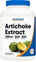 Nutricost Artichoke 추출물 600mg, 240 채식 캡슐 - 글루텐 무료, 비 GMO