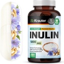 BIO KRAUTER Inulin Powder Capsules - Inulin Prebiotic Fiber 1200 mg Strength - 250 Count - Pure Soluble Fiber Supplements - 소화 지원을위한 Chicory Root Fiber Capsules - Vegan