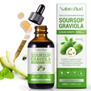 Soursop Graviola 액체 드롭 - Soursop Bitters 액체 - Soursop Leaves Extract - 자연 산화 방지제 - 세포 지원 및 재생 - 면역 부스트 - 휴식 - 간과 수면 (1)