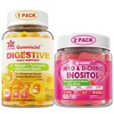 번들: 생강 가슴 보충교재 Gummies & Inositol Gummies 이상 40:1 비율 Myo & D-Chiro Inositol
