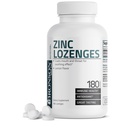 Bronson 아연 Lozenges 산화 방지제 & 면역 지원 보충교재 레몬 맛, 180 Chewable 정제