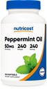 Nutricost Peppermint 오일 Softgels (240 SFG) (50 MG) - 글루텐 무료, 제 3 자 테스트 및 GMO 무료