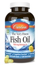 Carlson - 매우 Finest Fish Oil, 700 mg Omega-3s, 노르웨이어 생선 오일 보충, 야생 잡은 오메가-3 생선 기름, 지속 가능한 Sourced Fish Oil 캡슐, 오메가 3 보충, 레몬, 240 Softgels