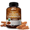 NutriFlair 유기 Ceylon Cinnamon (100% 인증 유기 Ceylon Cinnamon) 서빙 당 1200mg, 180 캡슐 - 관절, 염증, 산화