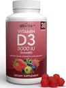 식물 기초를 두는 여분 힘 비타민 D3 5000IU 보충교재 Gummies. 글루텐 무료 및 인공 풍미 없음. 뼈 건강과 면역력을 지원합니다. 미국에서 만든 .30 조사 (30 일 공급)
