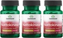 Swanson Nattokinase 2000 Fibrinolytic 단위 100 밀리그램 30 캡슐 효소 (3 팩)