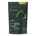 VetriScience 수석 27 + 활성 건강 Chews, 수석 고양이를위한 Nu Cat Daily Multivitamin, 균형 비타민, 미네랄 및 산화 방지제, 건강한 노화 및 웰빙 지원, 물고기, 30 조사