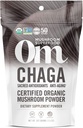 Om 버섯 Superfood Chaga 유기 버섯 분말, 3.5 Ounce, 50 서빙, 미국 Grown, Sacred 산화 방지제 & 면역 지원, Superfood 버섯 보충