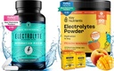 KEY NUTRIENTS Hydration & Energy Electrolyte 번들 – 전해질 정제 & 열대 복숭아 망고 멀티비타민 분말, 설탕 무료