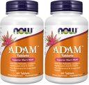 지금 보충 교재, ADAMTM 남자의 Multivitamin는 톱 Palmetto, Lycopene, 알파 Lipoic 산 및 CoQ10, 플러스 자연적인 Resveratrol & 포도씨 추출물, 60의 정제 (포장의 2)를 가진다