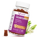 Quercetin Gummies, 비타민 C 아연을 가진 Quercetin, Bromelain, Elderberry 및 비타민 D, 면역 지원 성인 아이, 여자 남자, 60 Gummies Chewable