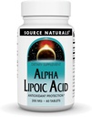 Source Naturals Alpha Lipoic Acid 200 mg 지원 건강한 설탕 대사, 간기능 및 에너지 발생 - 60 정제