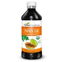 초본 Goodness Papaya 잎 추출물 플래튼 지원 - 15X 혈액 플래튼 부스트, Bone Marrow & Spleen 지원, 면역 & Gut 건강, 소화 효소 - 유기 Kosher 16 oz 액체 추출물