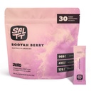SALTT 전해질 분말 맛 음료 믹스 - Booyah Berry - 30 Hydration Packets - 마그네슘, 칼륨, 나트륨, 추적 미네랄 - Zero Sugar & 글루텐 무료 - 여행 필수