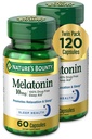 자연의 현상 Melatonin, 휴식 및 수면 건강, 10mg, 캡슐, 60 Ct (2 팩)을 촉진