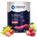 Gnarly Nutrition Natural Pre-Workout Powder, Strawberry Lemonade – NSF 스포츠 인증, 내구시간 및 복구 – Vegan Pre-Workout, 스포츠 영양 – 딸기 Lemonade with Caffeine, 14.82 oz