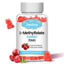 L-Methylfolate 15mg & 메틸 B12 Gummies의 뇌 건강을 위한 Folate 보충교재, 계류 및 면역성, DNA 종합 & 수선, 설탕 자유로운, Vegan, 크랜베리 풍미, 60 조사