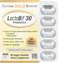 캘리포니아 골드 영양 LactoBif® 30 Probiotics, 30 Billion CFU, 60 Veggie 캡슐