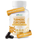 심황 보충교재 2275mg, 95% 쿠르쿠민, 제일 흡수를 위한 Liposomal 쿠르쿠민, 합동 지원을 위한 쿠르쿠민 보충교재, 미국에서 병에 넣어지는 - 60 Softgels