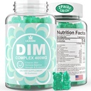 DIM 보충교재 여자 400mg의 여자를 위한 에스트로겐 보충교재, 설탕 자유로운 DIM Gummies 남자 & 여자 + Biotin, Flaxseed 기름, Burdock, Calendula, 호르몬 균형, Menopause & 전립선 120Cts를 위한 BioPerine