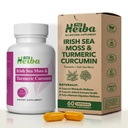 Sea Moss & Turmeric Curcumin Supplement - 유기 아일랜드어 Sea Moss & Standardized Turmeric Extract (95% Curcuminoids), 성인을위한 합동 지원 및 이동성, 60 캡슐