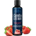 L-Carnitine 엘리트 화상 액체 Keto 뚱뚱한 가열기 및 대사 활성제 - 뚱뚱한 손실 지원 Keto 친절한 체중 감소 증가 에너지 - 자극제 자유로운 - Strawberry 돌풍 3000mg (32 서빙)