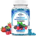 Creatine Monohydrate 남자 & 여자를 위한 Gummies, 근육 성장을 위한 비타민 B12를 가진 Chewables Creatine Monohydrate & 회복 가건, 혼합 베리 풍미, 60 Gummies
