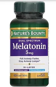 자연의 현상 Melatonin 5 mg Bi-Layer 정제 60 ea (포장 3)