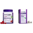Natrol 시간 방출 Melatonin의 뭉치 10 mg 100개의 정제, Restful 잠을 위한 규정식 보충교재, & Natrol 시간 방출 Melatoning 3mg Gummies, 35 Strawberry-Flavored Melatonin Gummies, 35 일 공급