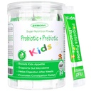 ZEBORA Kids Probiotic & Prebiotics Powder Age 3+ 자연적인 근원을 가진 아이들의 소화 & 면역 체계, 승진시킵니다 변비 완화, 비 GMO, 글루텐 자유로운, 5억 CFUs를 가진 30의 소포
