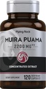 Piping Rock Muira Puama Root Extract 2200 mg | 120 캡슐 | 남성 및 여성용 | 비 GMO, 글루텐 무료 보충