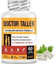 NuBest Doctor Taller - 뼈 강도 지원, 강화 면역 시스템 - 칼슘, 비타민 D3, 비타민 K2, 아미노산 및 허브 어린이 (8 +) - 60 Vegan 캡슐 | 1 개월 공급