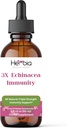 3X Echinacea Immunity 추가 강한 집중된 유기 Echinacea 혼합 Angustifolia와 Purpurea 뿌리, 허브 및 Immune 지원, 액체 알콜 추출물, 2 유동성 oz (60ml)를 위한 꽃