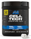 MuscleTech Cell-Tech Creactor Creatine HCl 분말, 포스트 운동 근육 빌더 남성 및 여성, Creatine 염산염 + 무료 아산, Unflavored (120 서빙), 7.45 온스